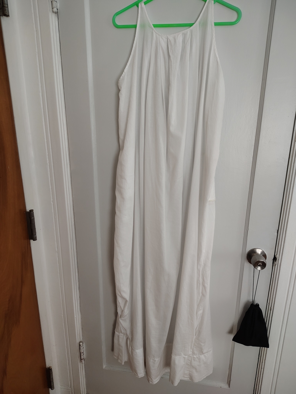 Lightweight White Halter Maxi Dress